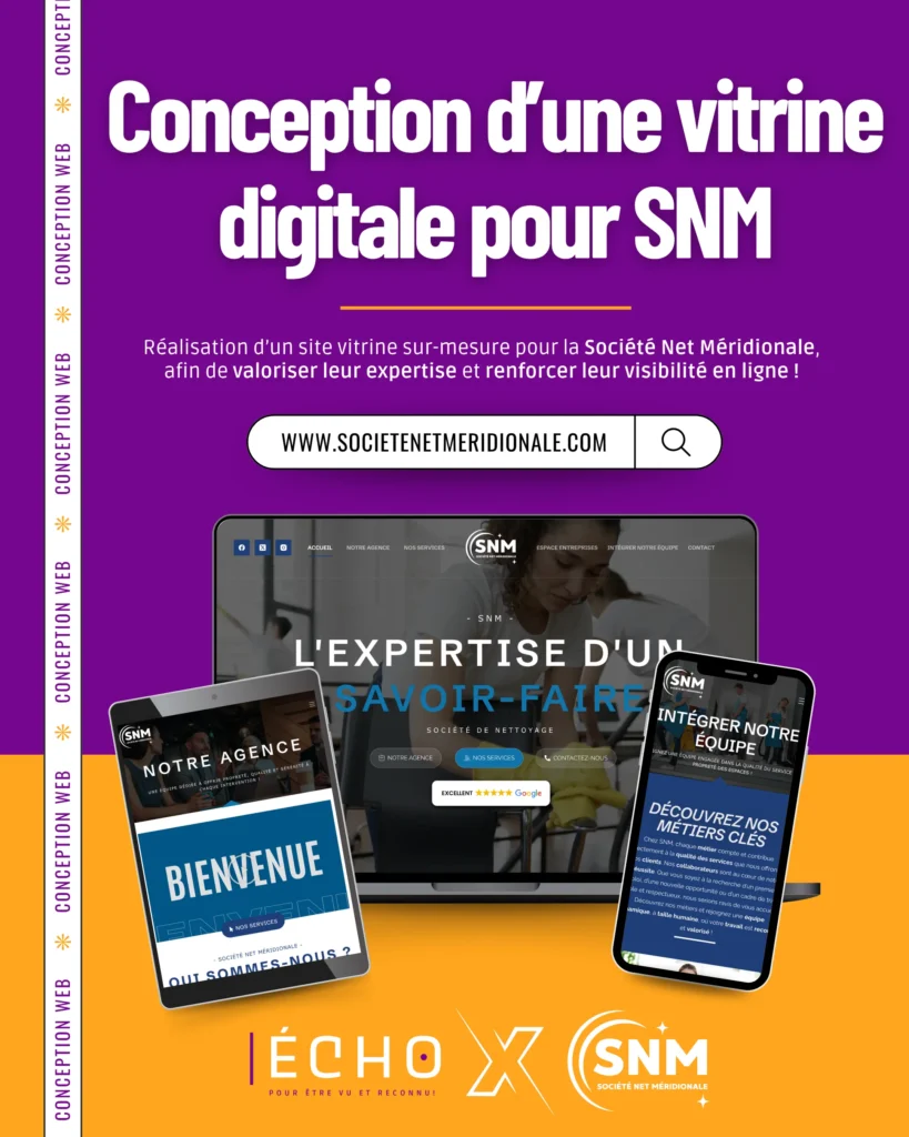 Conception d&rsquo;une vitrine digitale pour SNM !